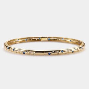 Moon Star Bangle Bracelet